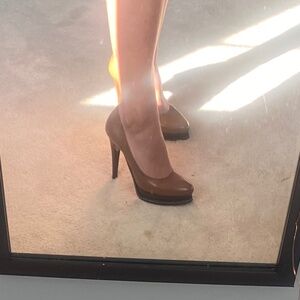 Brown leather Heels made in Italy